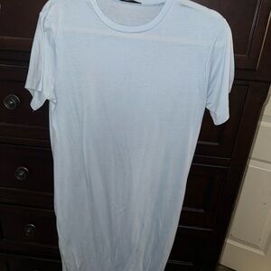 Women’s Light Blue Dress with Slit